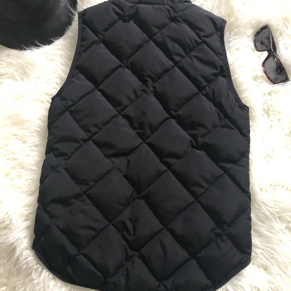 J. Crew Black Puffer Vest - Picture 2 of 4
